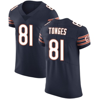 Elite Jake Tonges Men's Chicago Bears Team Color Vapor Untouchable Jersey - Navy