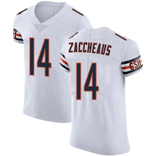 Elite Olamide Zaccheaus Men's Chicago Bears Vapor Untouchable Jersey - White