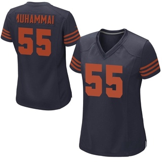 Game Al-Quadin Muhammad Women's Chicago Bears Alternate Jersey - Navy Blue