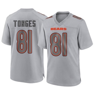 Game Jake Tonges Men's Chicago Bears Atmosphere Fashion Jersey - Gray