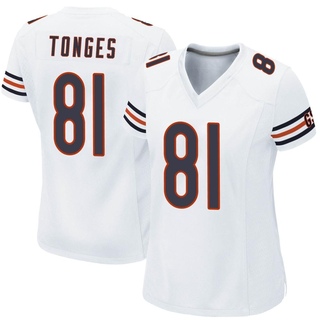 Game Jake Tonges Women's Chicago Bears Jersey - White