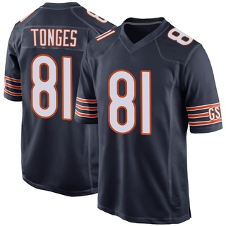 Game Jake Tonges Youth Chicago Bears Team Color Jersey - Navy
