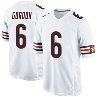 Game Kyler Gordon Men's Chicago Bears Jersey - White