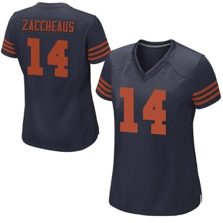 Game Olamide Zaccheaus Women's Chicago Bears Alternate Jersey - Navy Blue