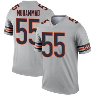 Legend Al-Quadin Muhammad Men's Chicago Bears Inverted Silver Jersey