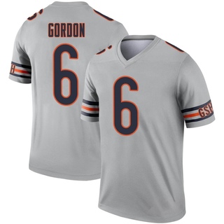 Legend Kyler Gordon Men's Chicago Bears Inverted Silver Jersey