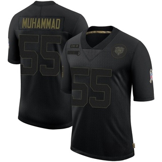 Limited Al-Quadin Muhammad Men's Chicago Bears 2020 Salute To Service Jersey - Black