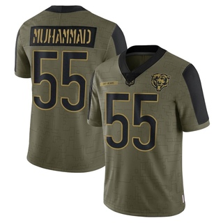 Limited Al-Quadin Muhammad Men's Chicago Bears 2021 Salute To Service Jersey - Olive