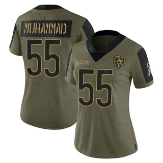 Limited Al-Quadin Muhammad Women's Chicago Bears 2021 Salute To Service Jersey - Olive