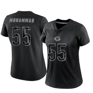 Limited Al-Quadin Muhammad Women's Chicago Bears Reflective Jersey - Black