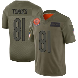 Limited Jake Tonges Men's Chicago Bears 2019 Salute to Service Jersey - Camo