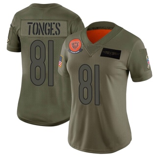 Limited Jake Tonges Women's Chicago Bears 2019 Salute to Service Jersey - Camo