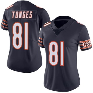 Limited Jake Tonges Women's Chicago Bears Team Color Vapor Untouchable Jersey - Navy
