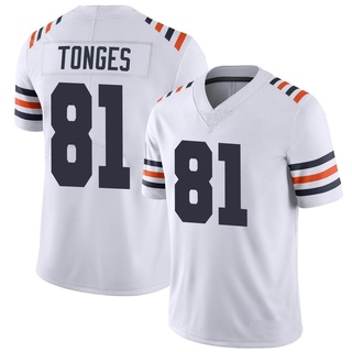 Limited Jake Tonges Youth Chicago Bears Alternate Classic Vapor Jersey - White