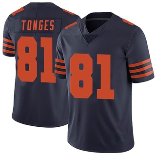 Limited Jake Tonges Youth Chicago Bears Alternate Vapor Untouchable Jersey - Navy Blue