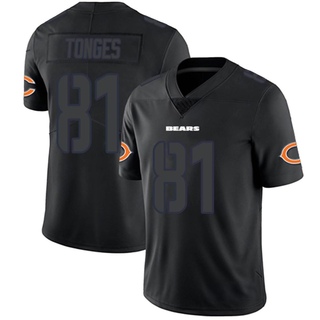 Limited Jake Tonges Youth Chicago Bears Jersey - Black Impact