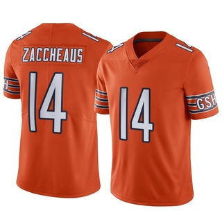 Limited Olamide Zaccheaus Men's Chicago Bears Alternate Vapor Jersey - Orange