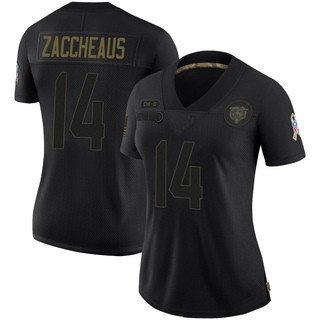 Limited Olamide Zaccheaus Women's Chicago Bears 2020 Salute To Service Jersey - Black