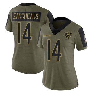 Limited Olamide Zaccheaus Women's Chicago Bears 2021 Salute To Service Jersey - Olive