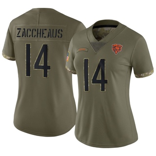 Limited Olamide Zaccheaus Women's Chicago Bears 2022 Salute To Service Jersey - Olive