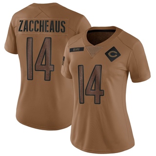 Limited Olamide Zaccheaus Women's Chicago Bears 2023 Salute To Service Jersey - Brown