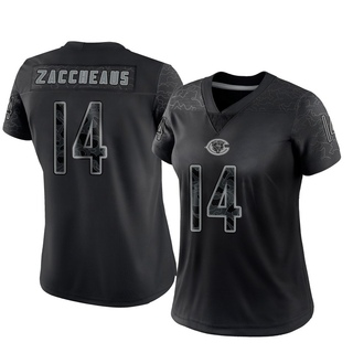 Limited Olamide Zaccheaus Women's Chicago Bears Reflective Jersey - Black