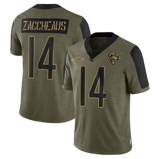 Limited Olamide Zaccheaus Youth Chicago Bears 2021 Salute To Service Jersey - Olive