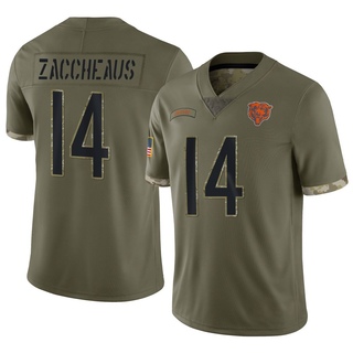 Limited Olamide Zaccheaus Youth Chicago Bears 2022 Salute To Service Jersey - Olive